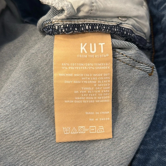 Kut from the Kloth Women’s 16 Charlize Cigarette Leg High Rise Skinny Cut Hem - Picture 8 of 8